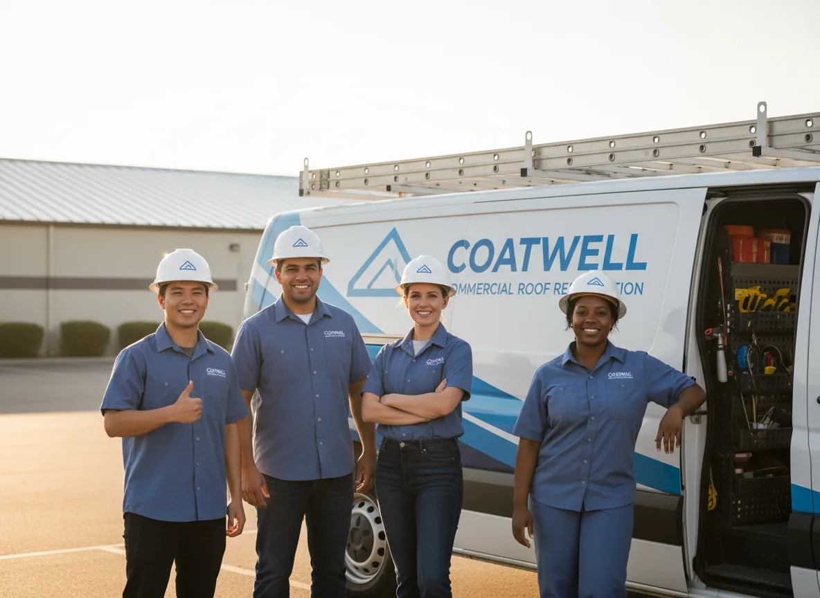 Commercial roof coating company in Spring Valley, WI